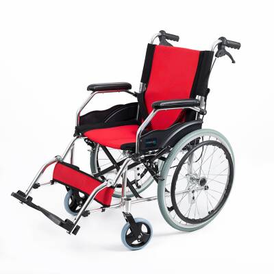  Comfort Plus KY863LAJ-A20 Kırmızı Alüminyum Özellikli Tekerlekli Sandalye - Comfort Plus (1)